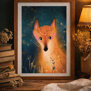 Midnight Fox Print