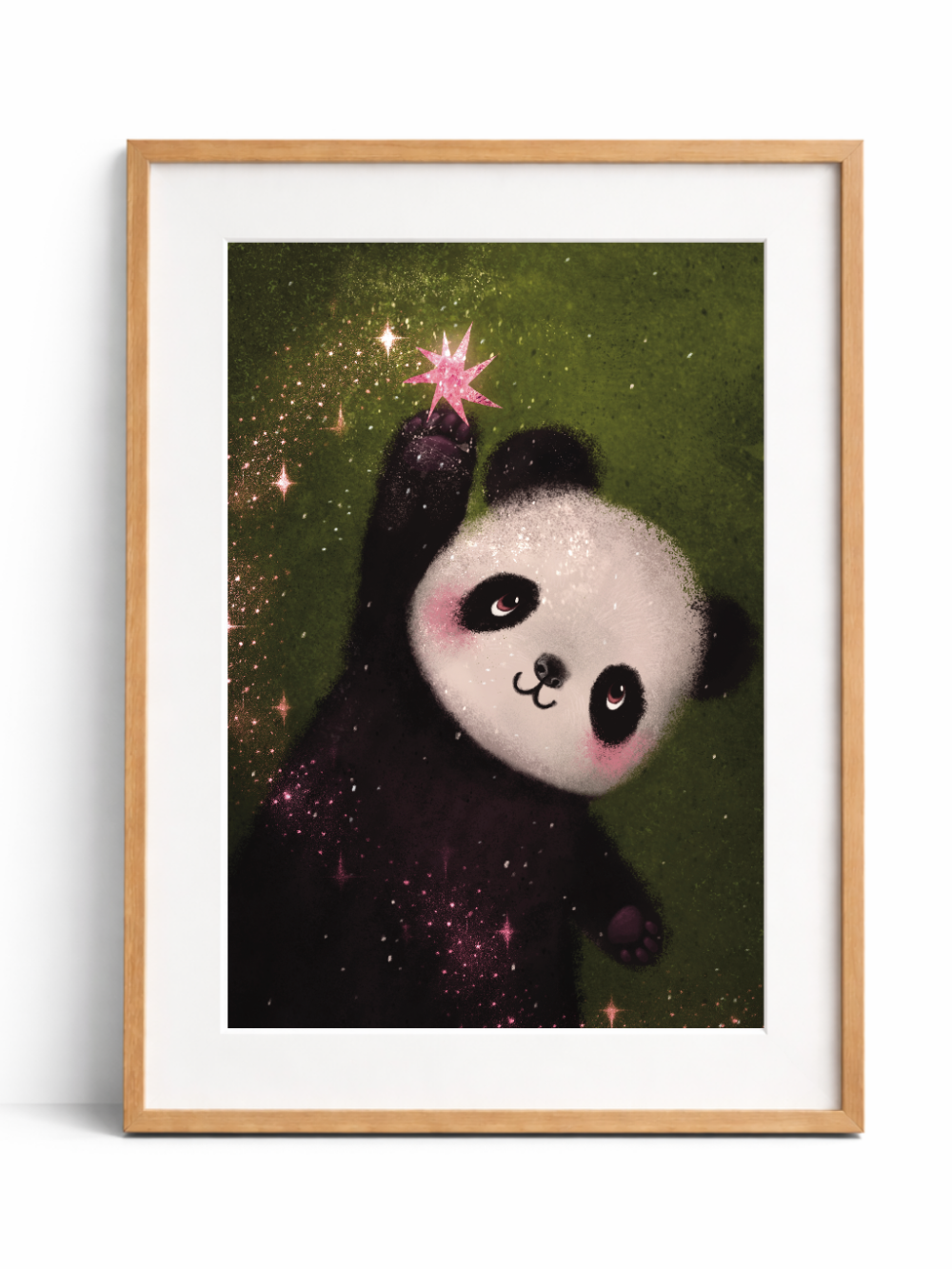 Star Catcher Panda Print
