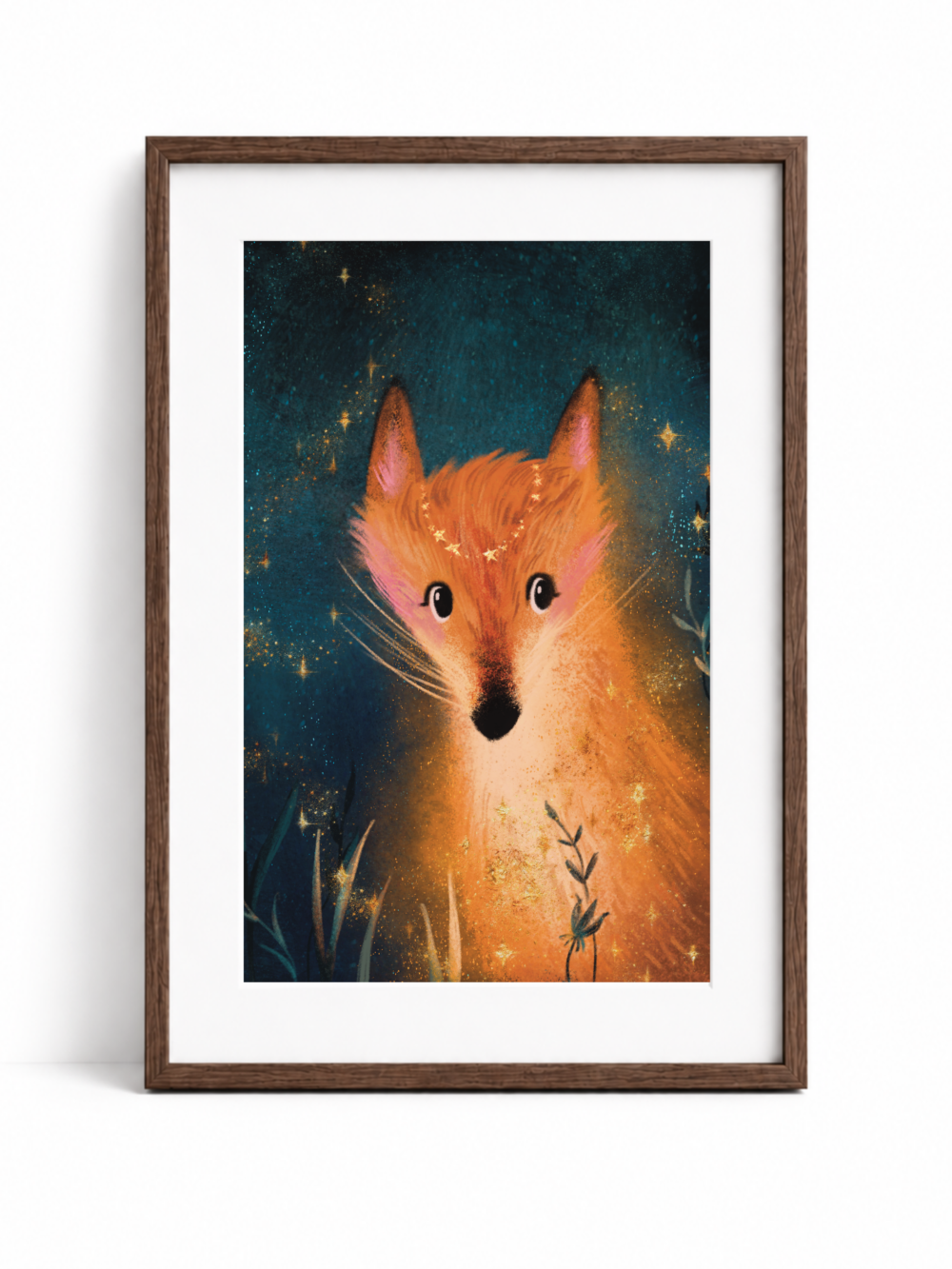Midnight Fox Print