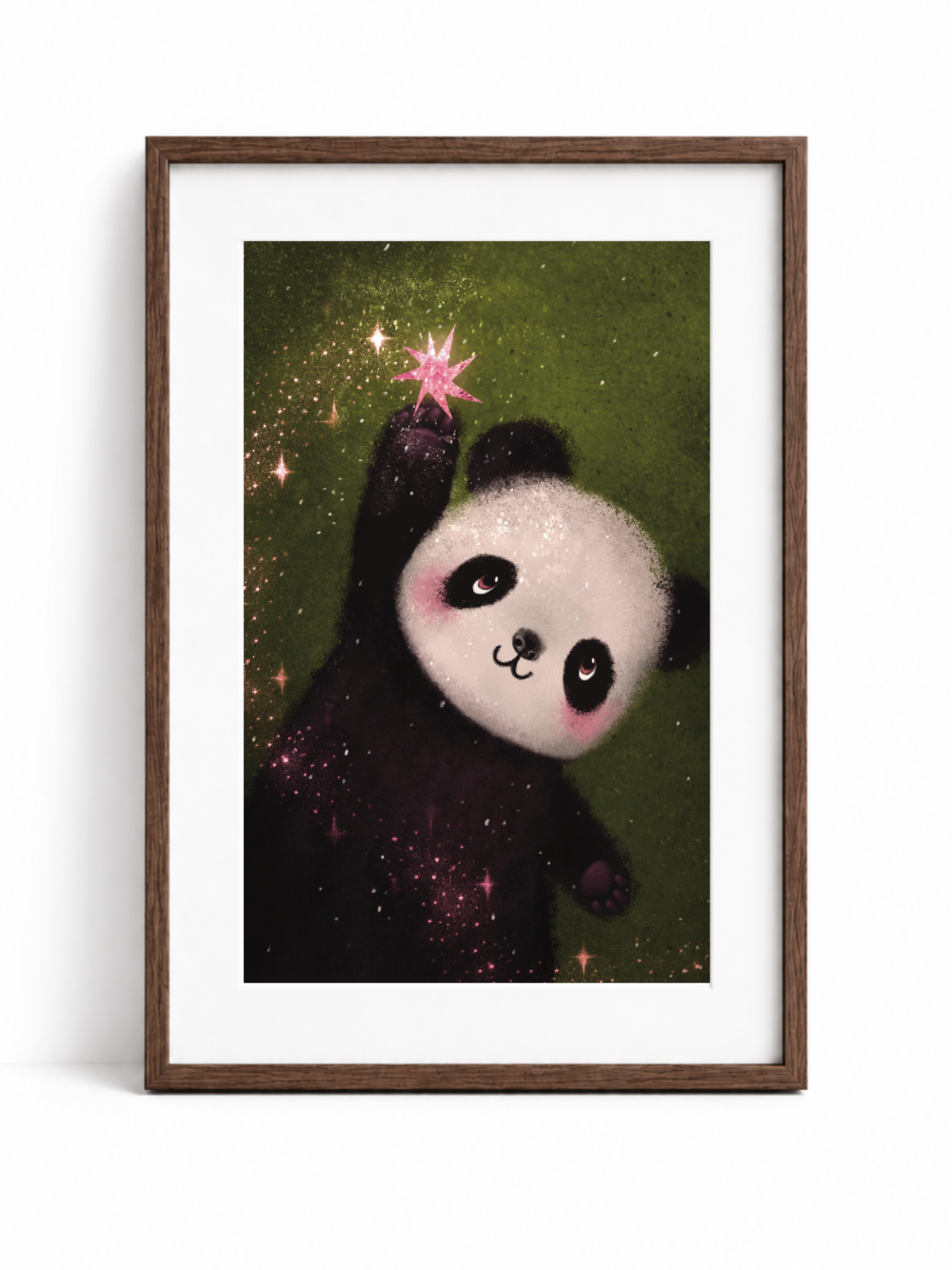 Star Catcher Panda Print