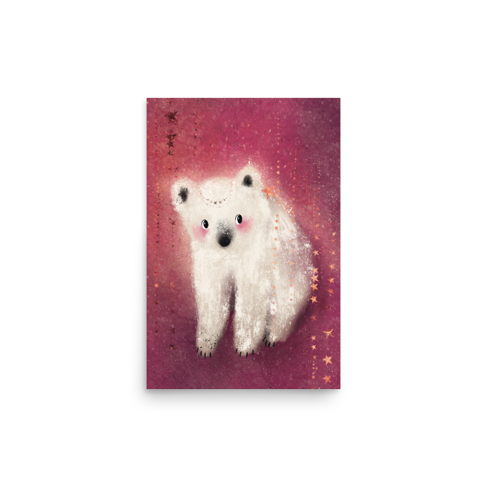 Starlight Polar Bear Print - Image 3