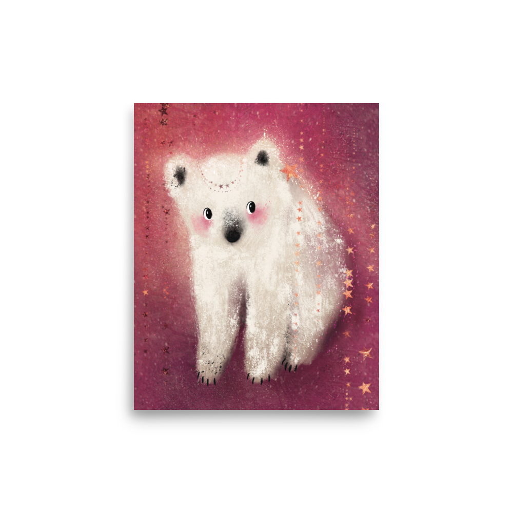 Starlight Polar Bear Print - Image 5