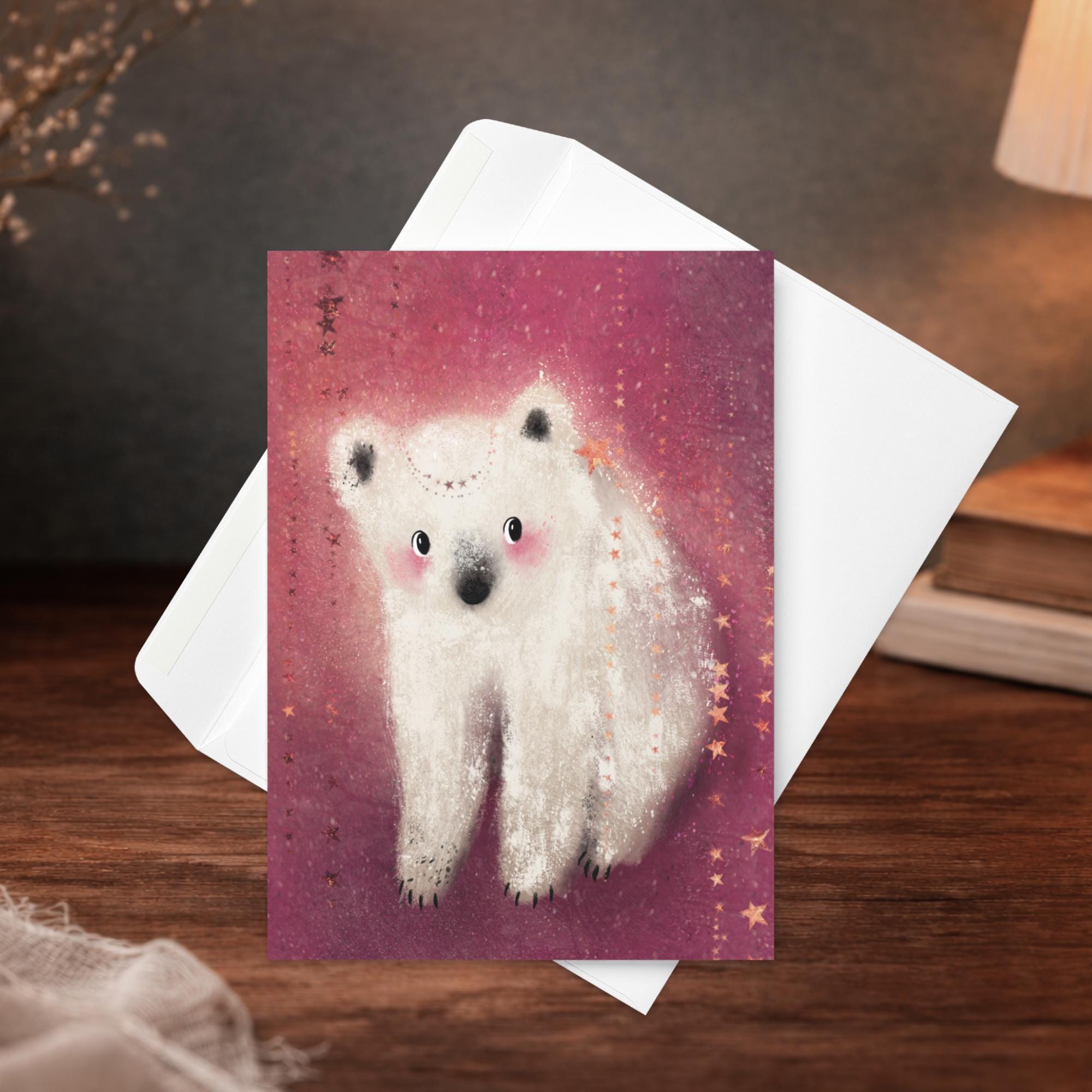 Polar Bear Greeting Card | Blank Birthday Card - Image 4