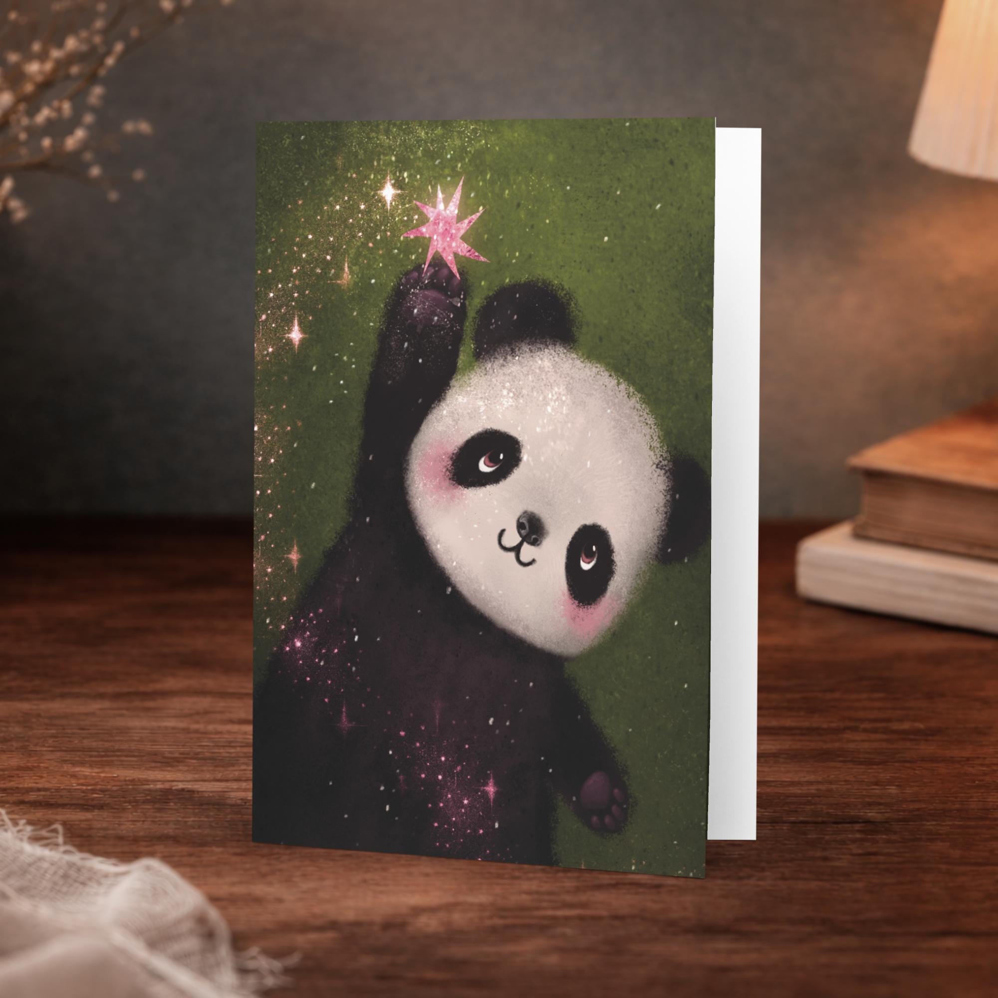 Panda Greeting Card | Blank Birthday Card - Image 7