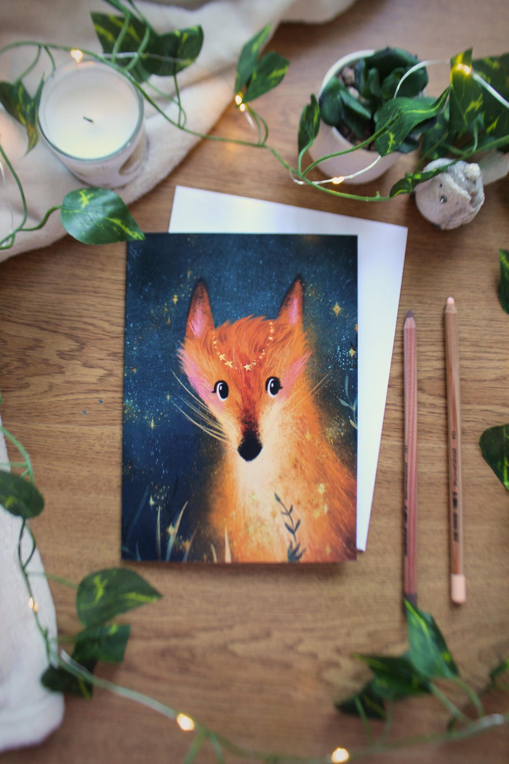 Fox Greeting Card | Blank Birthday Card