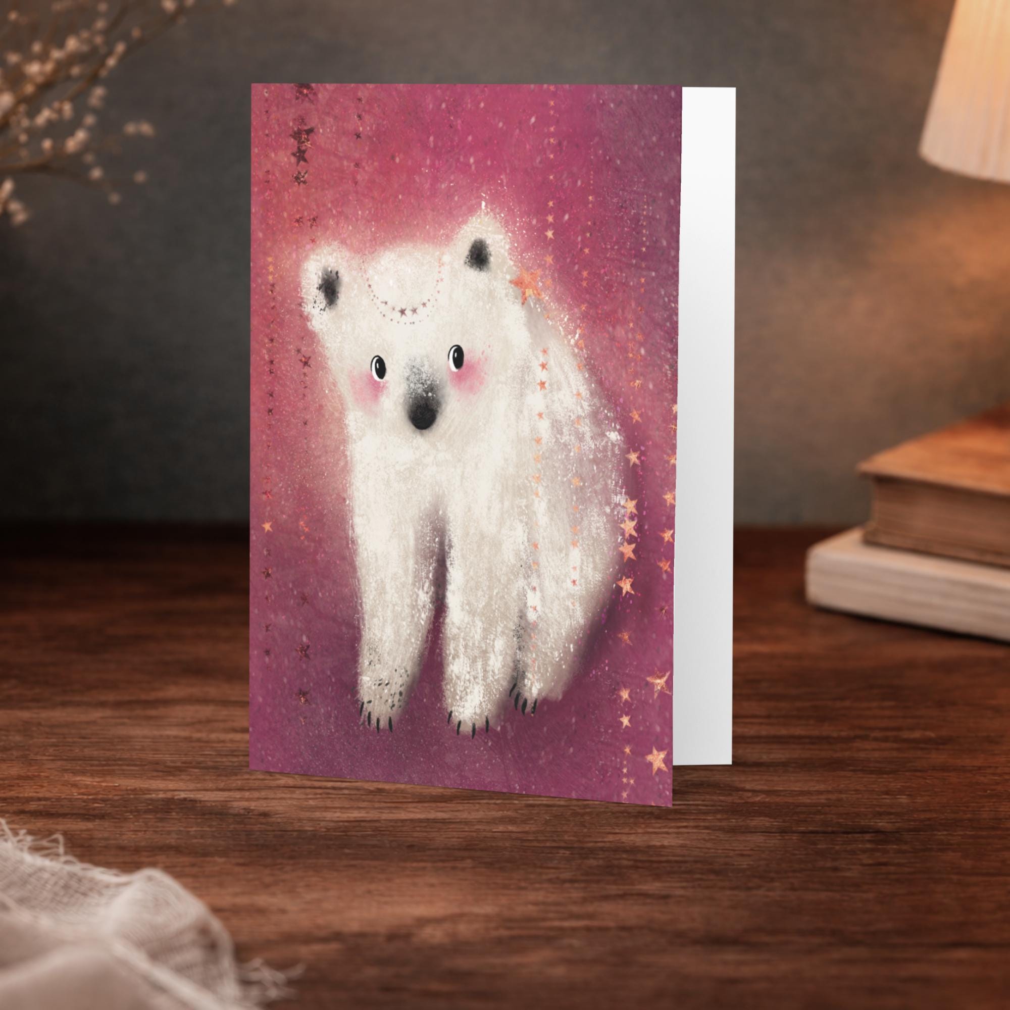 Polar Bear Greeting Card | Blank Birthday Card - Image 2
