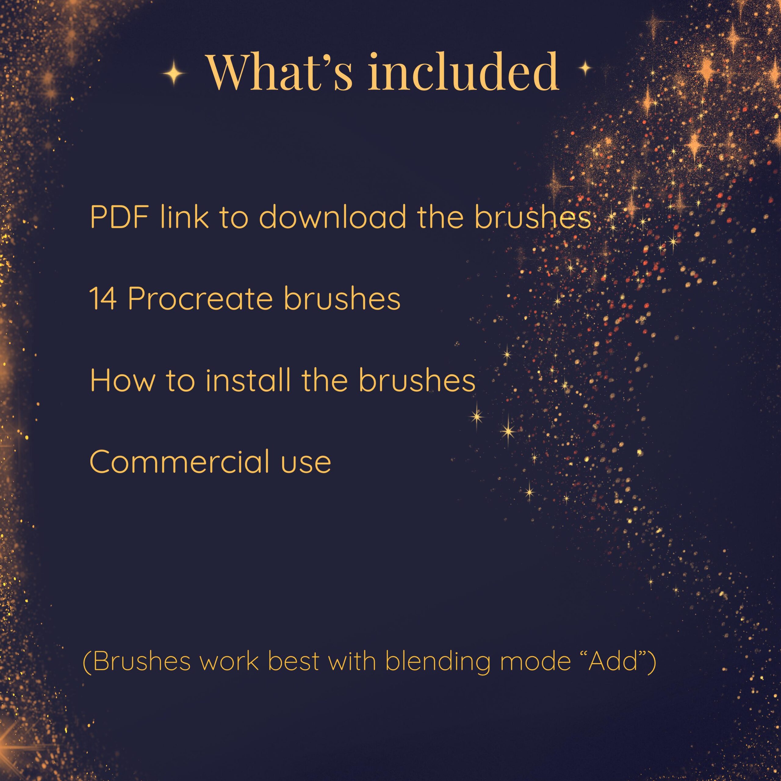 Stars Illustration Brushset for Procreate | 14 Sparkle and Glowing Effects - Image 3